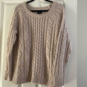 pink american eagle glittery sweater!